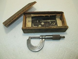 Vintage L S Starrett Co 0 To 1 " Micrometer No 239