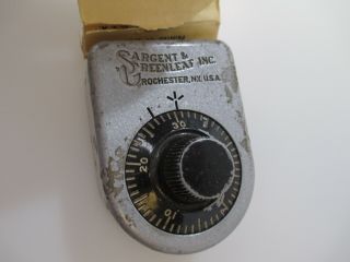 Vintage Sargent & Greenleaf Key Changing Combination Padlock