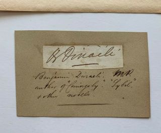 Benjamin Disraeli Signature Rare Document Signed 2