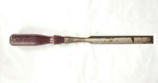 Vintage Stanley 720 Socket 3/4 " Wood Chisel /13 " Length