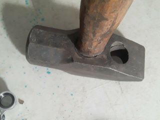Vintage 3 Lb Bell Systems Lineman Hammer Stepping Hole Straight Peen