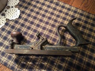 Vintage Tongue And Groove Hand Wood Plane Antique