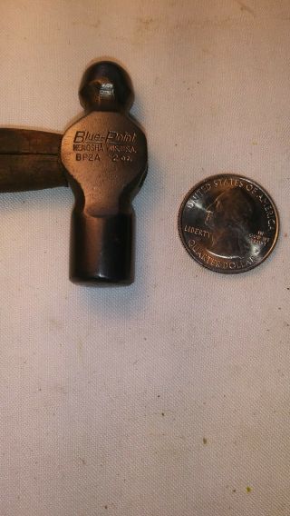 Vintage 2 Oz.  Blue - Point Bp2a Ball Peen Hammer Machinist Metal Gunsmith Jeweler
