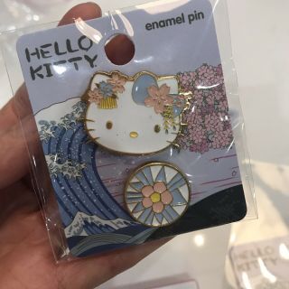 Sanrio Hello Kitty Blue Kimono Cost Plus World Market Pin Set