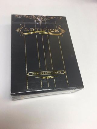 Gold Artifice The Black Club By Ellusionist Playing Cards