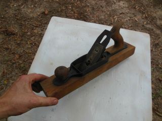 Antique Stanley Bailey No.  26 Transitional Wood Plane By Stanley Rule & Level Co.