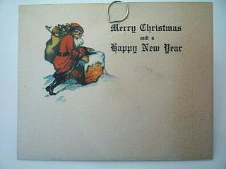 S.  S.  Adams 1931 Novelty Christmas Card With Wind - Up Butterfly Enclosed