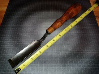 Vtg/antique Buck Bros Cast Steel 1 " Wood Gouge Chisel 11 " Long 3 - 1/2 " Blade