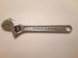 Vintage Toyota Motor 200mm Angle Adjustable Wrench Made In Japan