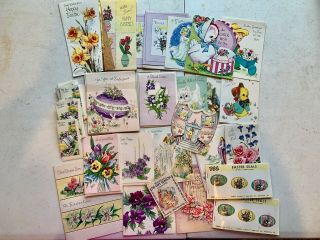 Vintage Easter Cards Norcross,  Rust Craft,  Da Line,  America Greeting,  Norcross 1955
