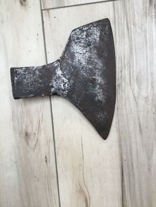Old Hand Forged Goosewing Axe Head Maine Find 3 Lb Hewing Axe