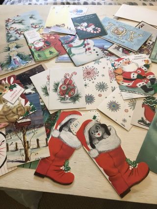 30 Vintage 60’s Christmas Cards