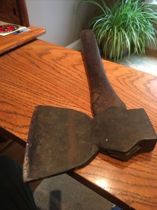 Vintage Fayette R Plumb Offset Hewing Broad Axe