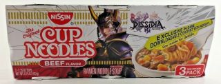 Dissidia Final Fantasy Nissin Cup Of Noodles 3 Pack Limited Edition