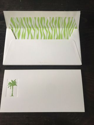 Mrs John L Strong Palm Tree (8) Notecards And (7) Envelopes