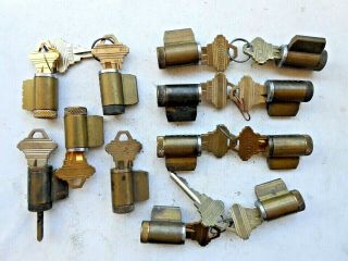 12 Locks Cylinders Schlage " C " Keyway All With Keys