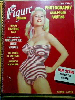 Figure Quarterly Vol 11 - 1955,  Betty Brosmer,  Diane Webber Underwater Shoot