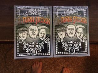 2020 - The 3 Three Stooges Playing Cards 2 Decks (produced By Chris Chelko)