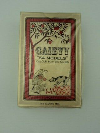 VTG Nude Playing Cards Deck Pin Up Girl Gaiety 54 MODELS Q Spades 1969 2