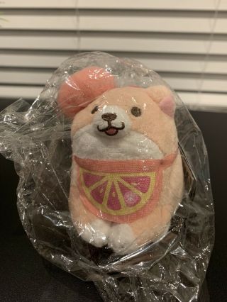 Pink Mochishiba Inu Akita Dog Plush Doll Key Chain Japan Toreba Kawaii