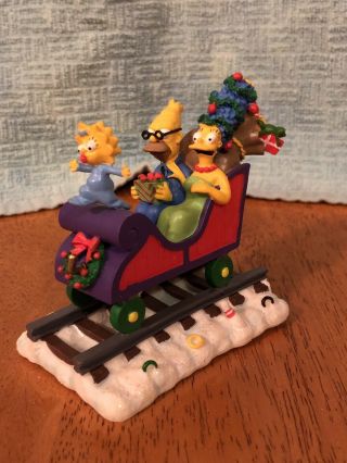 The Simpsons Christmas Express All Aboard For The Holidays Train Car Sculpture