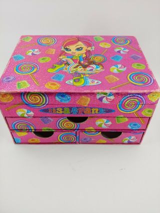 Lisa Frank Jewelry Storage Box Stationery Craft Girl Lollipop Candy