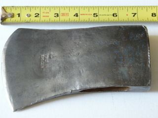 Vintage 3 - 1/2lb Single Bit Axe Head Marked Made In Sweden And 3 1/2