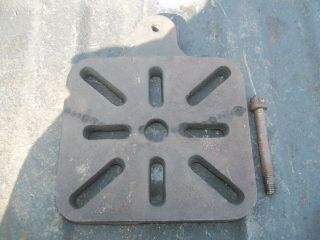Champion Blower Forge Antique Post Drill Press Parts Table " Warranted "