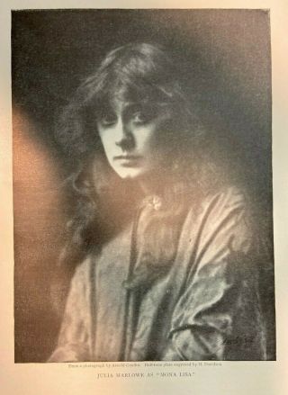1906 Actress Julia Marlowe Illustrated