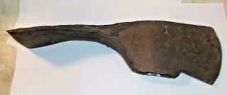 Antique Hand Forged Massive 14 " Axe Head - Weighs Over 6 Pounds