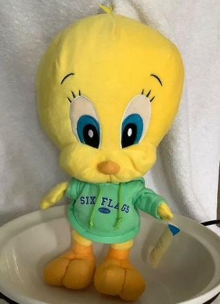Baby Looney Tunes Baby Tweety Bird Plush 16” Stuffed Toy - Six Flags Exclusive