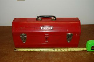 Craftsman Metal Tool Box 6520 W/ Removable Tray,  Made In Usa Circa 1970