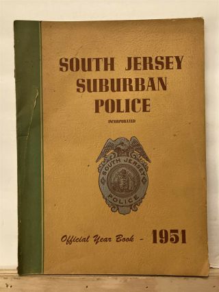 1951 South Jersey Suburban Police Departments Book
