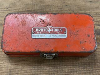 Vintage Proto Tools " Flying Lady " Tool Box Case Toolbox For Ratchet Socket Set