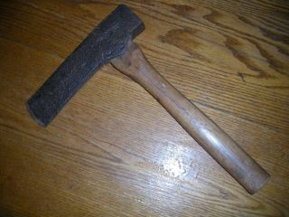 Vintage Hand Forged Mortisting / Fence Post Axe / 2 3/4 Lbs.  / Barn Building