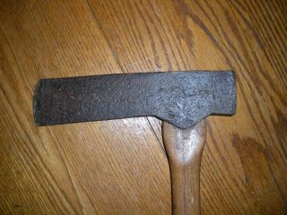 Vintage Hand Forged MORTISTING / FENCE POST AXE / 2 3/4 Lbs.  / Barn Building 2