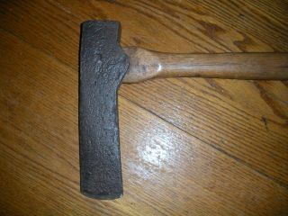 Vintage Hand Forged MORTISTING / FENCE POST AXE / 2 3/4 Lbs.  / Barn Building 3