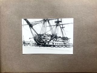 Outstanding 1958 Hms Victory,  Lord Nelson,  Hand - Produced Individual Photo Album
