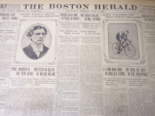 1904 June 1 The Boston Herald - Walthour Breaks 30 Mile Record - Bh 52