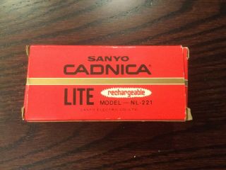 Sanyo Cadnica Lite Rechargeable Flashlight Nl - 221
