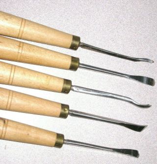 Vintage DASTRA Wood Carving Tool SET of 5 Made in Germany 3