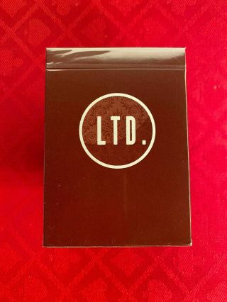 Ltd Red (limited) Playing Cards By Ellusionist Rare With Cellophane