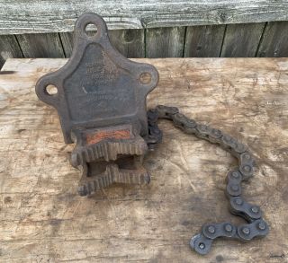 Vintage J.  H.  Williams & Co Vulcan No.  2 Chain Pipe Vise 1/4” - 4” Pipe