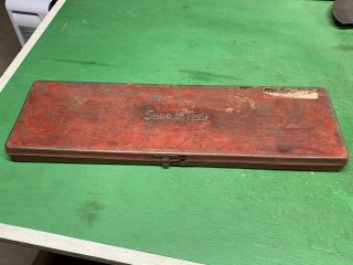 Vintage - Snap On Tools Kra - 281 Red Metal Tool Case Box / Chest - Kra 281