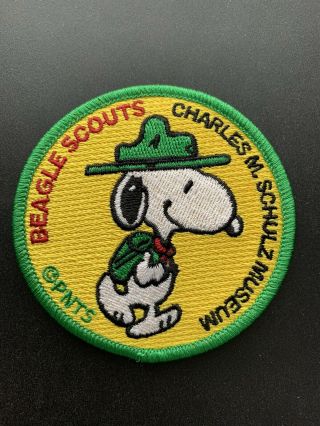 Charles M Schulz Museum Peanuts Snoopy Beagle Scouts Patch