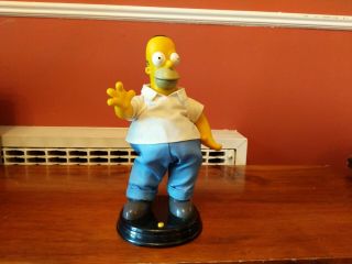Collectible The Simpsons Homer Large Talking And Dancing 2002 Gemmy Industries
