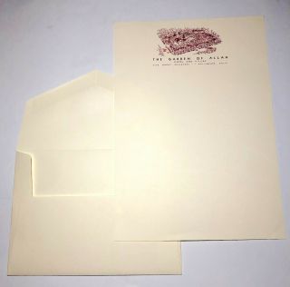Recreated Letterhead From The Garden Of Allah Hotel,  Hollywood (set Of 10)