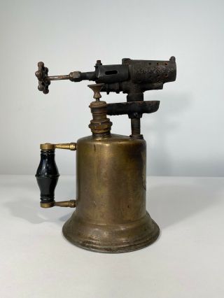 Vintage Antique Clayton Lambert Brass Welding Soldering Iron Gas Blow Torch 3