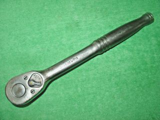 Vintage Snap - On Tools No.  L - 710 = 1/2 " Drive Ratchet 10 " Long Made In Usa
