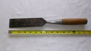 Vintage T H Witherby 1 3/4 " Wide Bevel Edge Socket Chisel Old Carving Tool